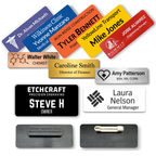 Custom Engraved Employee Name Badges – Two-Tone Acrylic