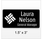 Custom Engraved Employee Name Badges – Two-Tone Acrylic