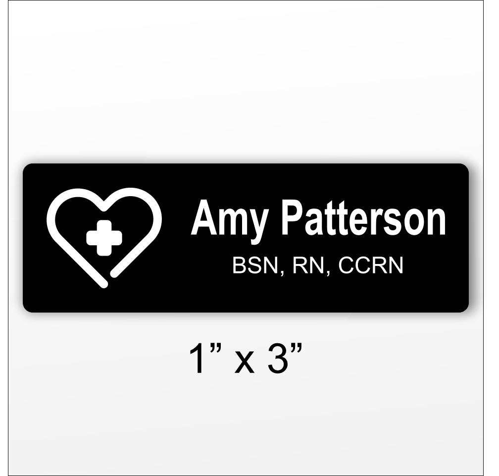 Custom Engraved Name Badges – Two-Tone Acrylic