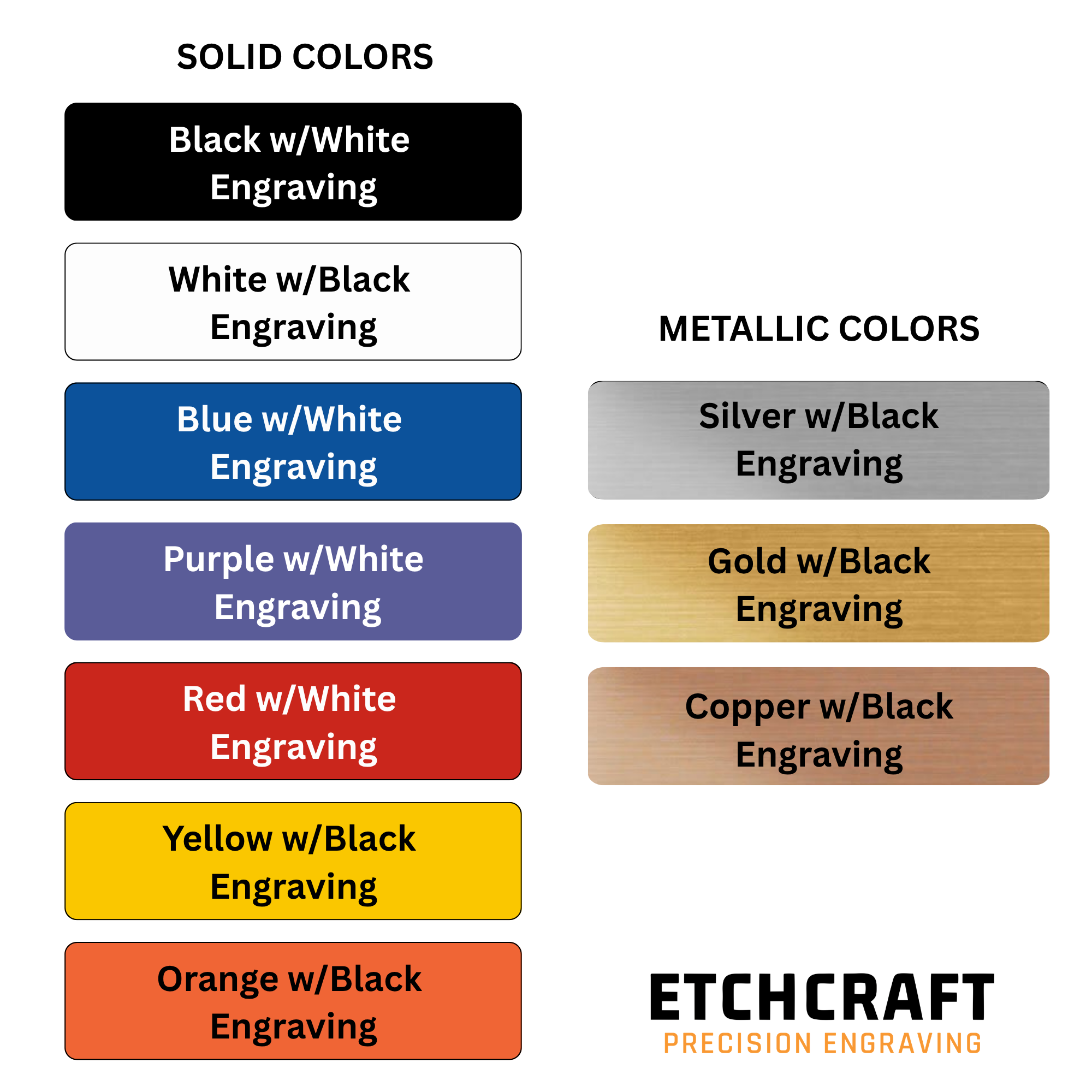 Custom Engraved Employee Name Badges – Two-Tone Acrylic