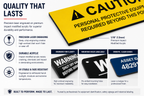 Custom Engraved Plastic Equipment Tags – Impact Modified Two-Tone Acrylic