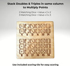 Knucklebones Wooden Dice Game Set – Tabletop Strategy Game