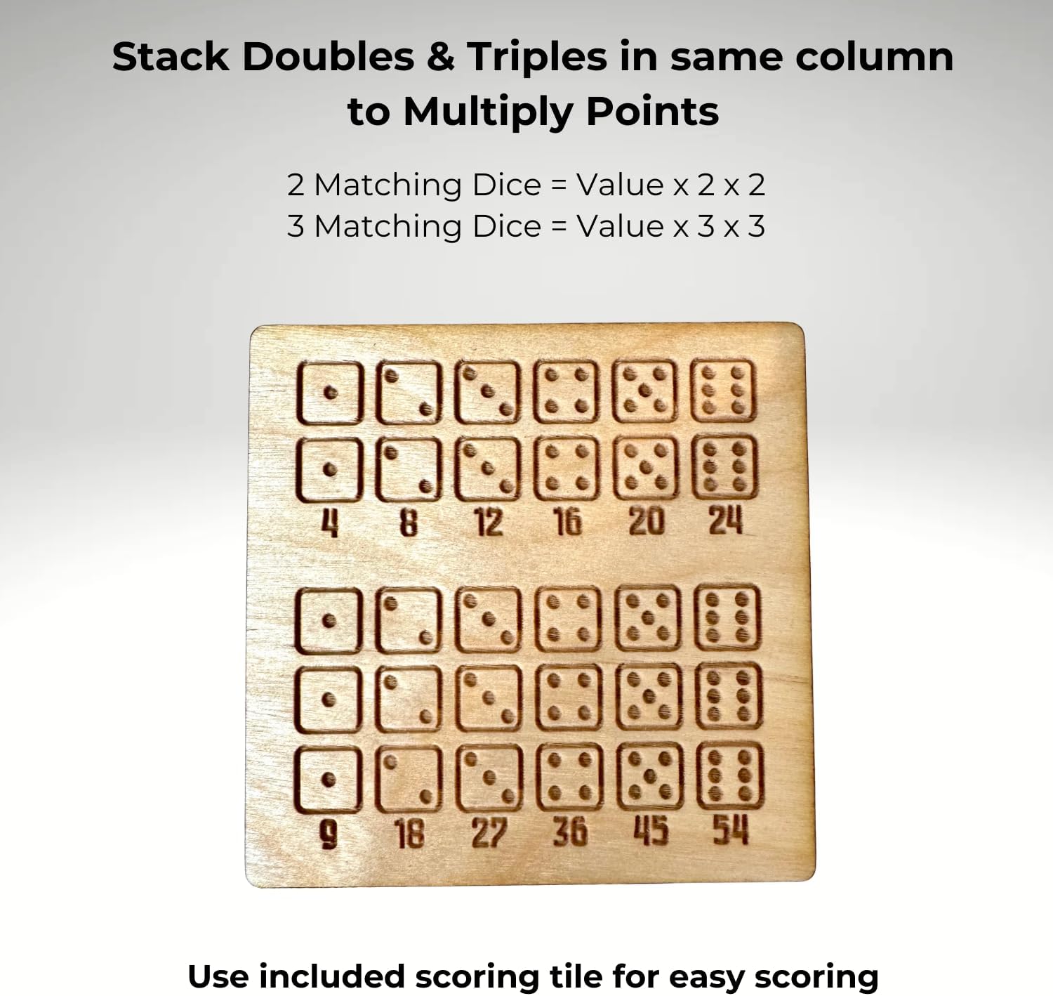 Knucklebones Wooden Dice Game Set – Tabletop Strategy Game