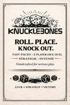 Knucklebones Wooden Dice Game Set – Tabletop Strategy Game