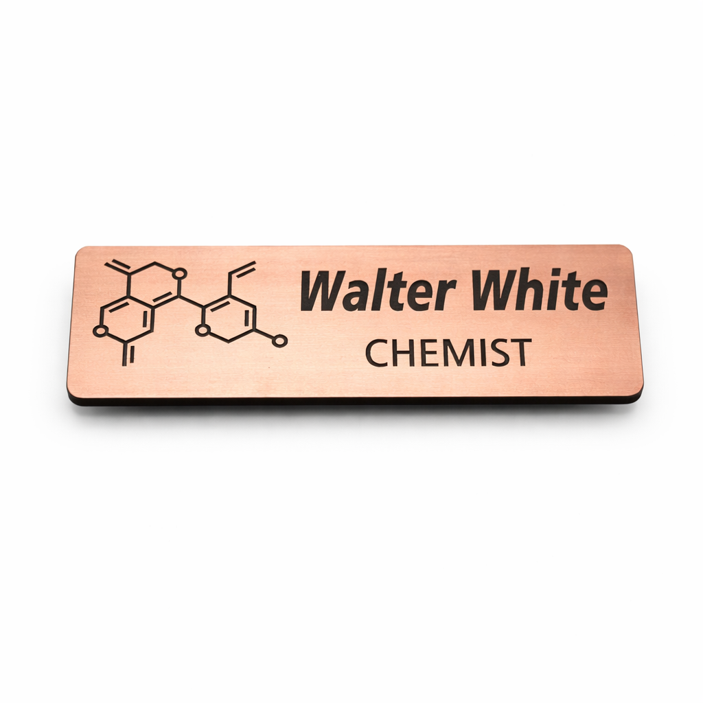 Custom Engraved Name Badges – Two-Tone Acrylic