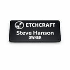Custom Engraved Name Badges – Two-Tone Acrylic