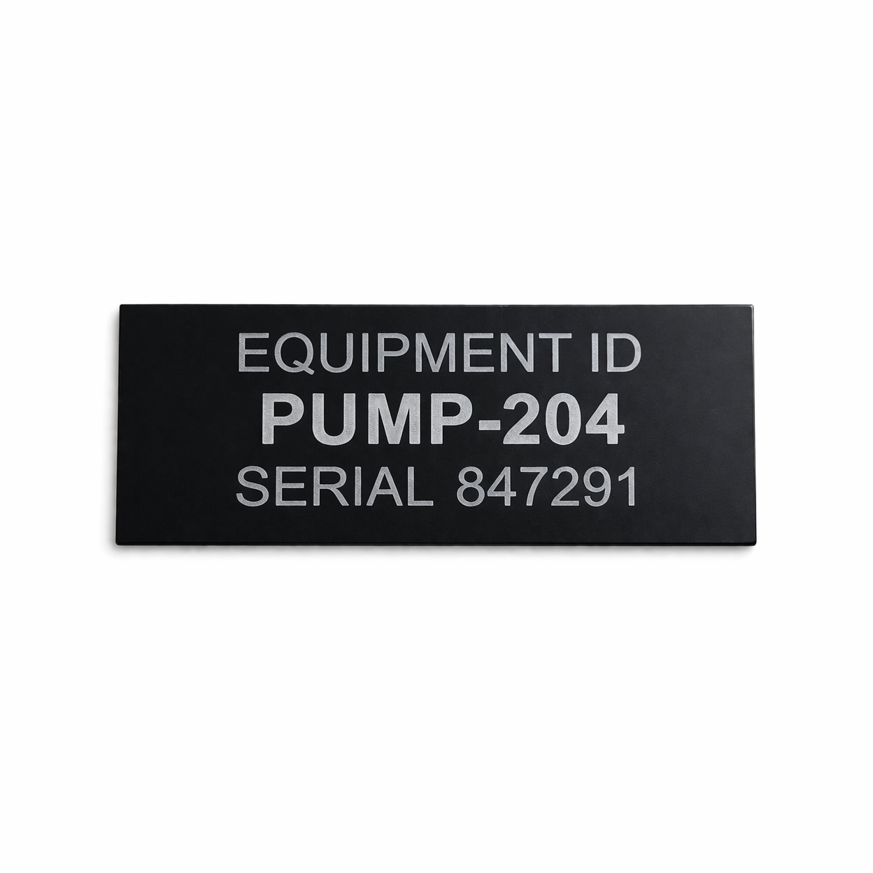 Custom Engraved Anodized Aluminum Equipment Tags