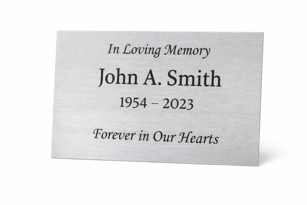Custom Engraved Memorial Plaque — Lasting Tribute Plate