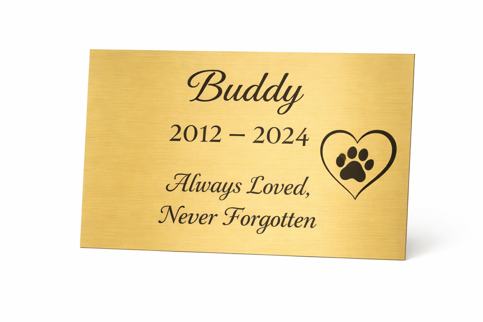Custom Engraved Memorial Plaque — Lasting Tribute Plate