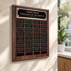 Traditional Perpetual Recognition Plaque | Lifetime Name Plate Updates