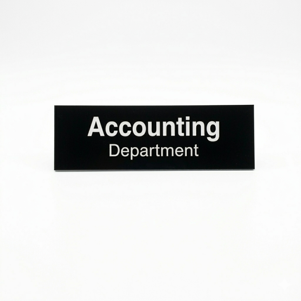 Custom Engraved Office Nameplates — Professional Name & Title Signs