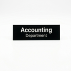 Custom Engraved Office Nameplates — Professional Name & Title Signs
