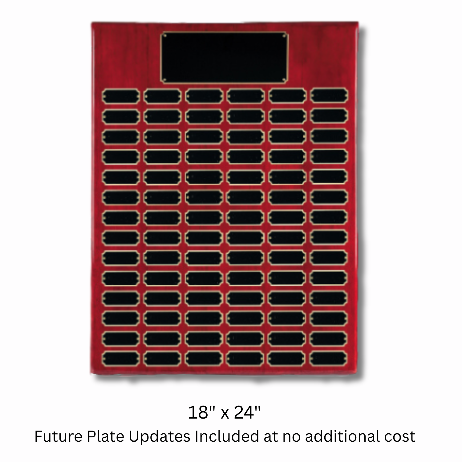 Piano Finish Perpetual Recognition Plaque | Lifetime Name Plate Updates